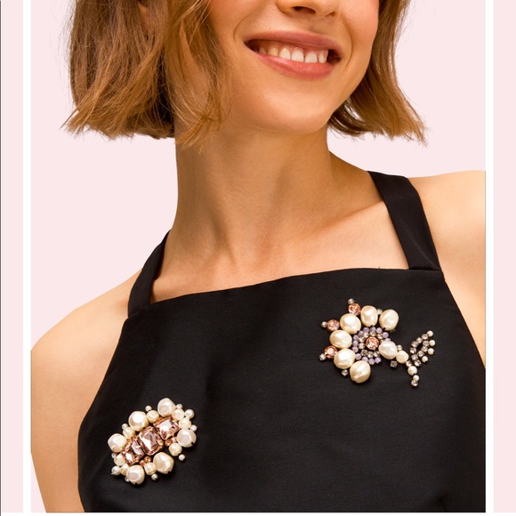 Kate Spade Floral Party Embellished Dress - Picture 2 of 3